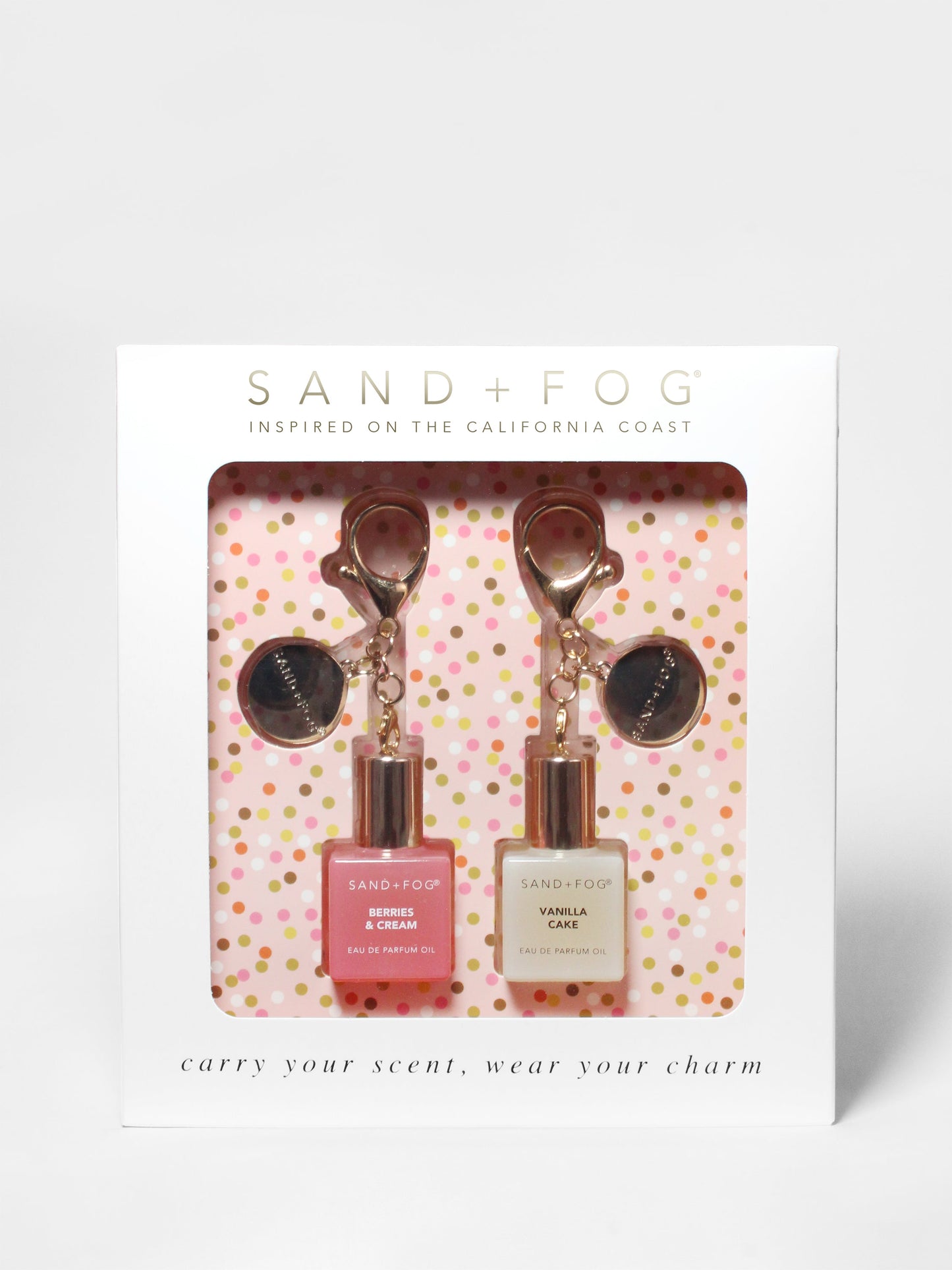 Bag Charm Perfume Oil Rollerball Set - Berries & Cream + Vanilla Cake