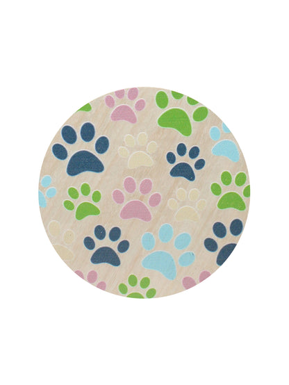 Sand + Paws Newport 12 oz scented candle Ink vessel with Painted Paw Print lid