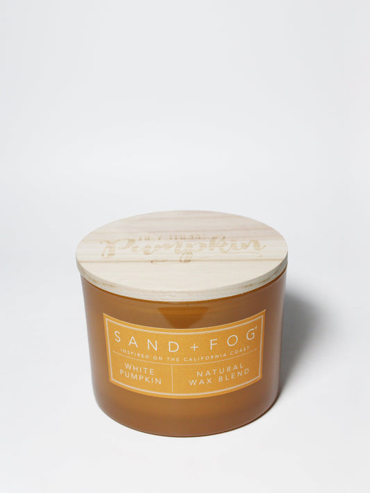White Pumpkin 12 oz scented candle