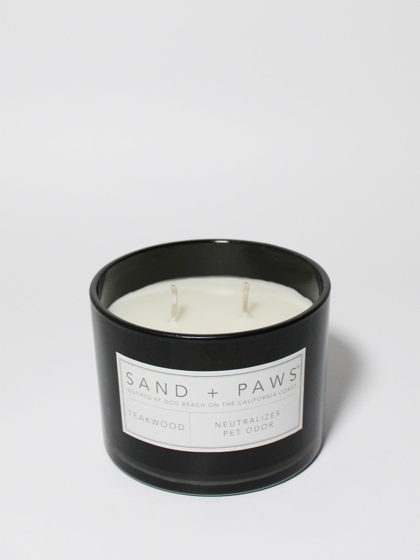 Sand + Paws Teakwood 12 oz scented candle
