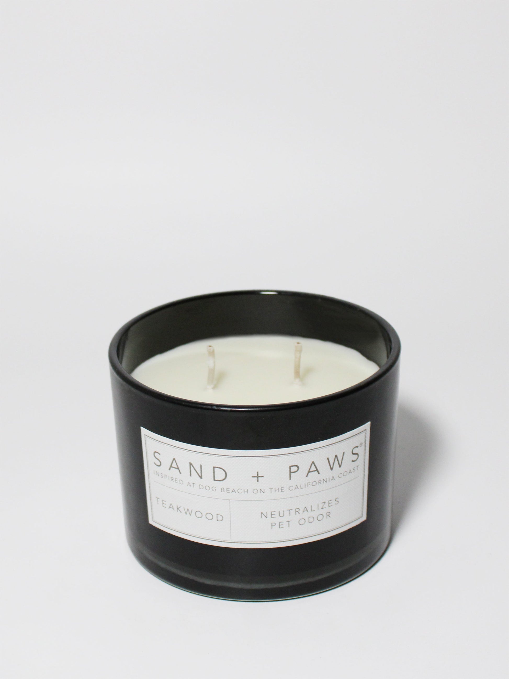 Sand + Paws Teakwood 12 oz scented candle