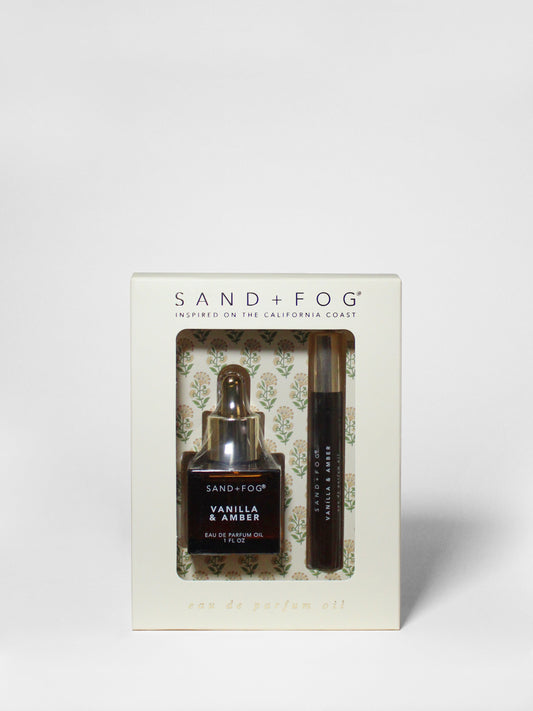 Perfume Oil Rollerball and Perfume Dropper Set - Vanilla & Amber
