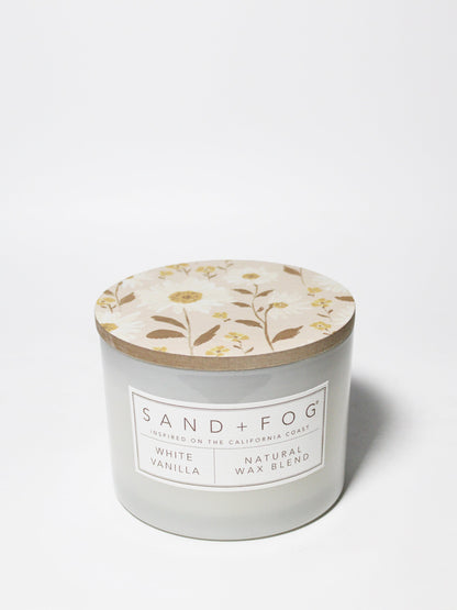 White Vanilla 12 oz scented candle
