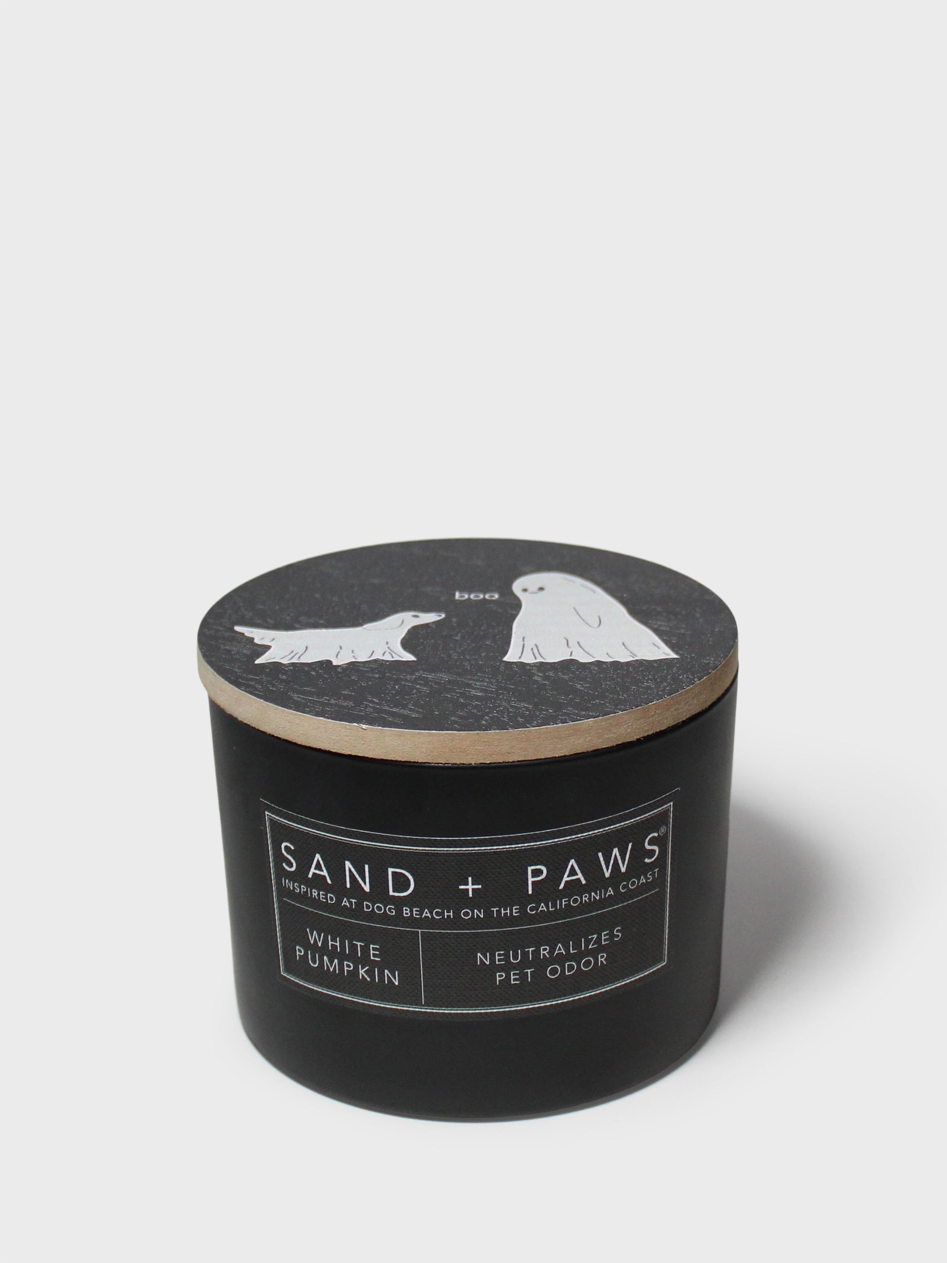 Sand + Paws White Pumpkin 12 oz scented candle