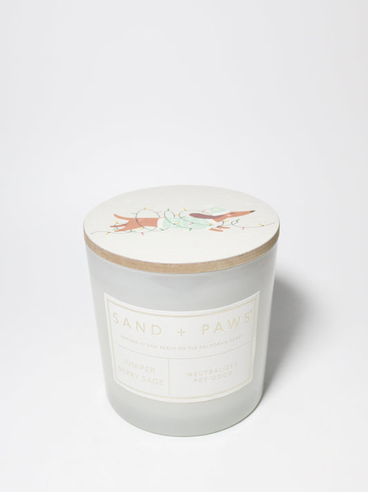 Sand + Paws Juniper Berry Sage 21 oz scented candle