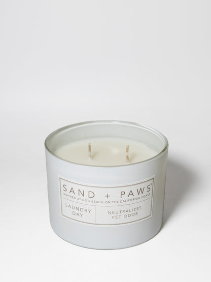 Sand + Paws Laundry Day 12 oz scented candle
