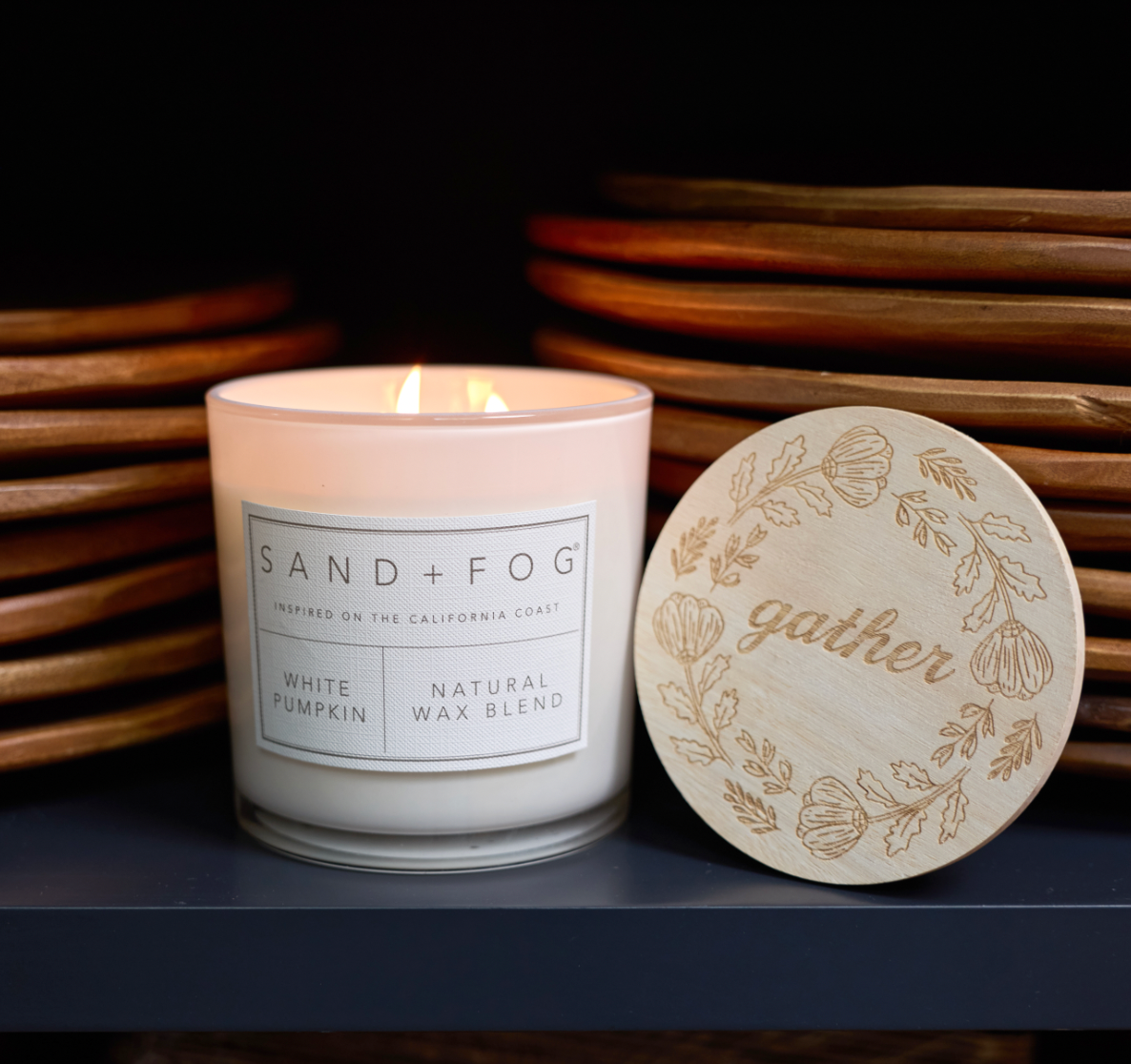 White Pumpkin 21 oz scented candle