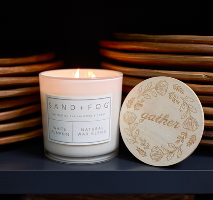 White Pumpkin 21 oz scented candle
