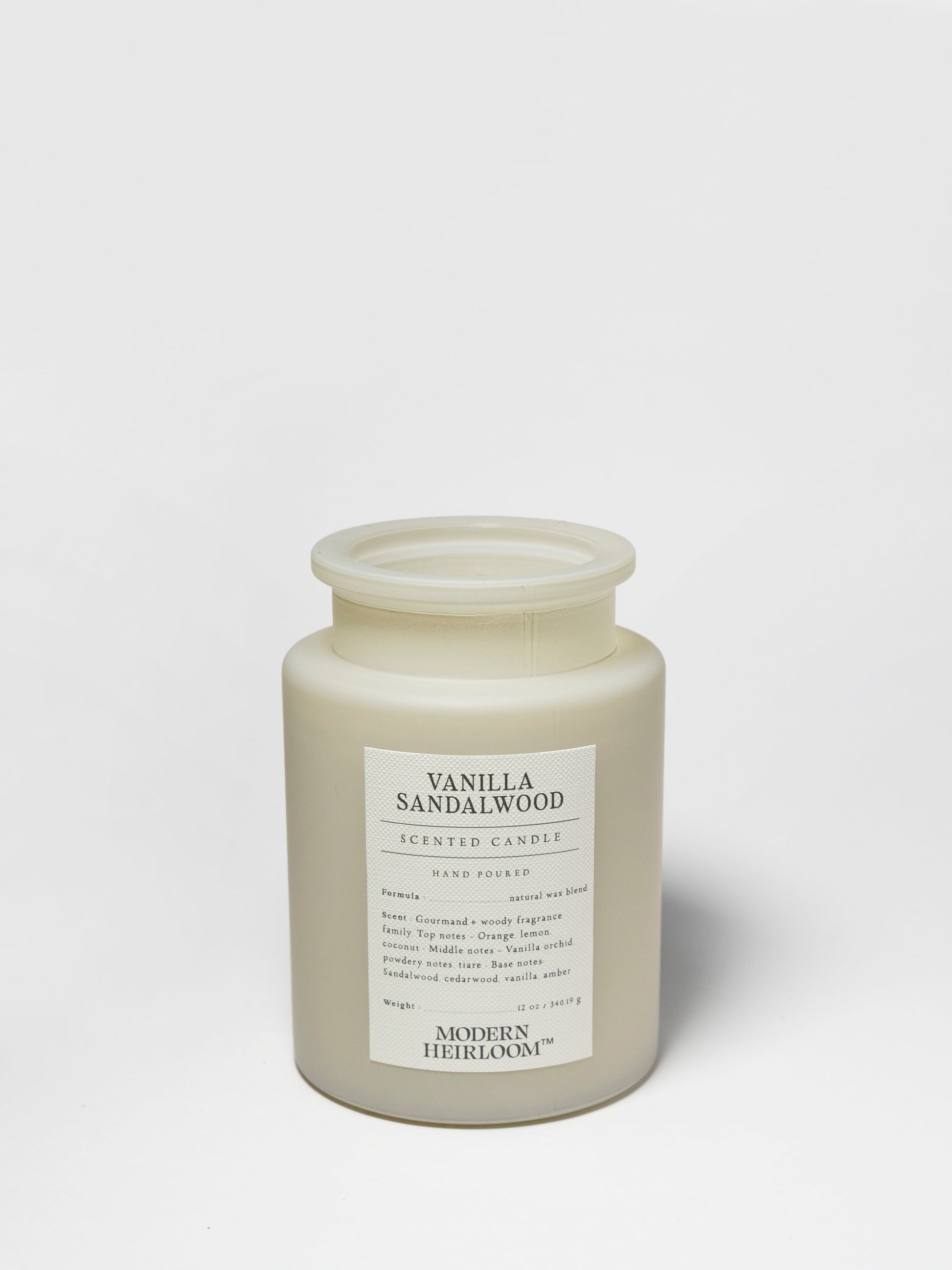 Vanilla Sandalwood 12 oz scented candle