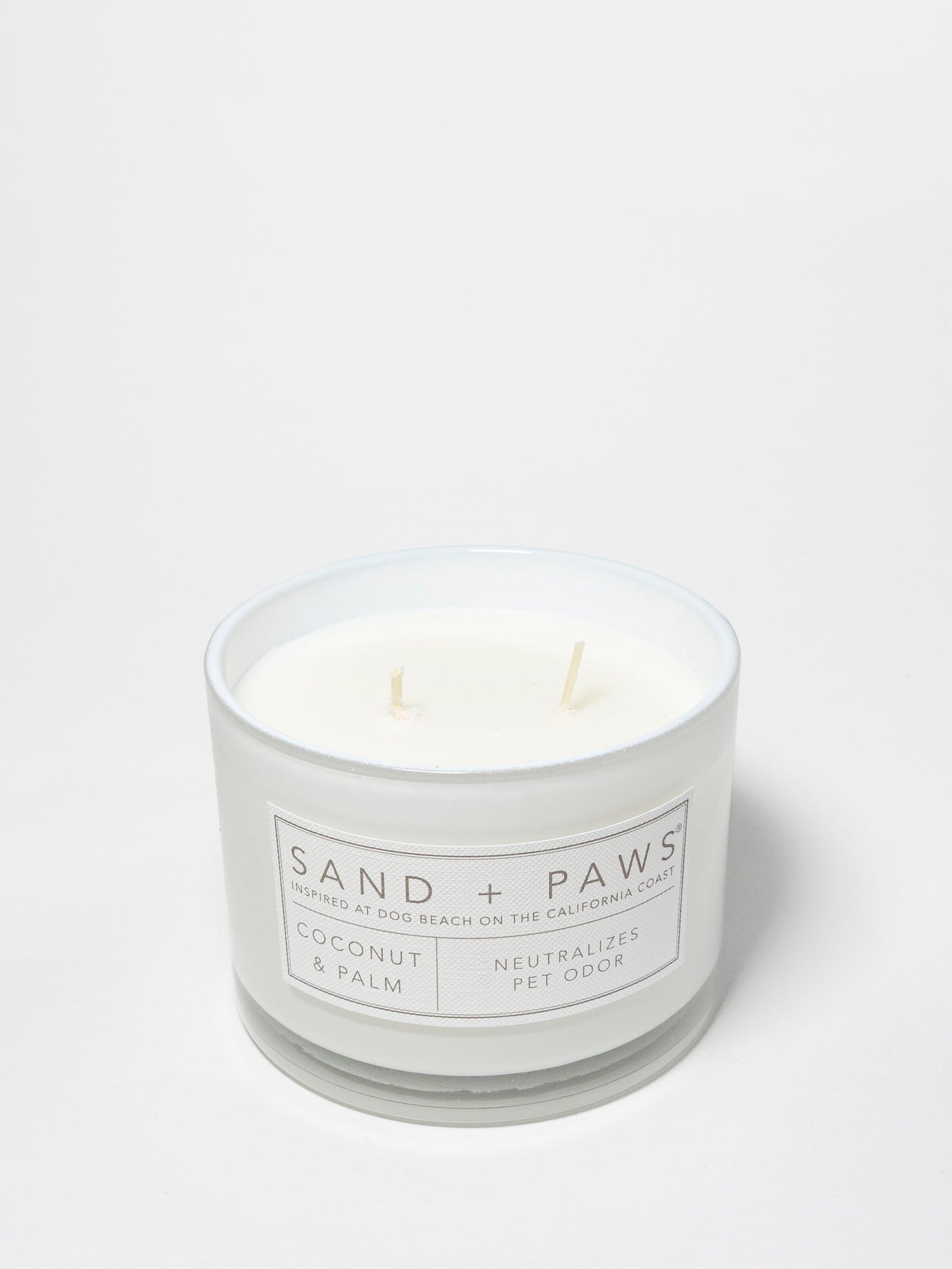 Sand + Paws Coconut & Palm 12 oz scented candle