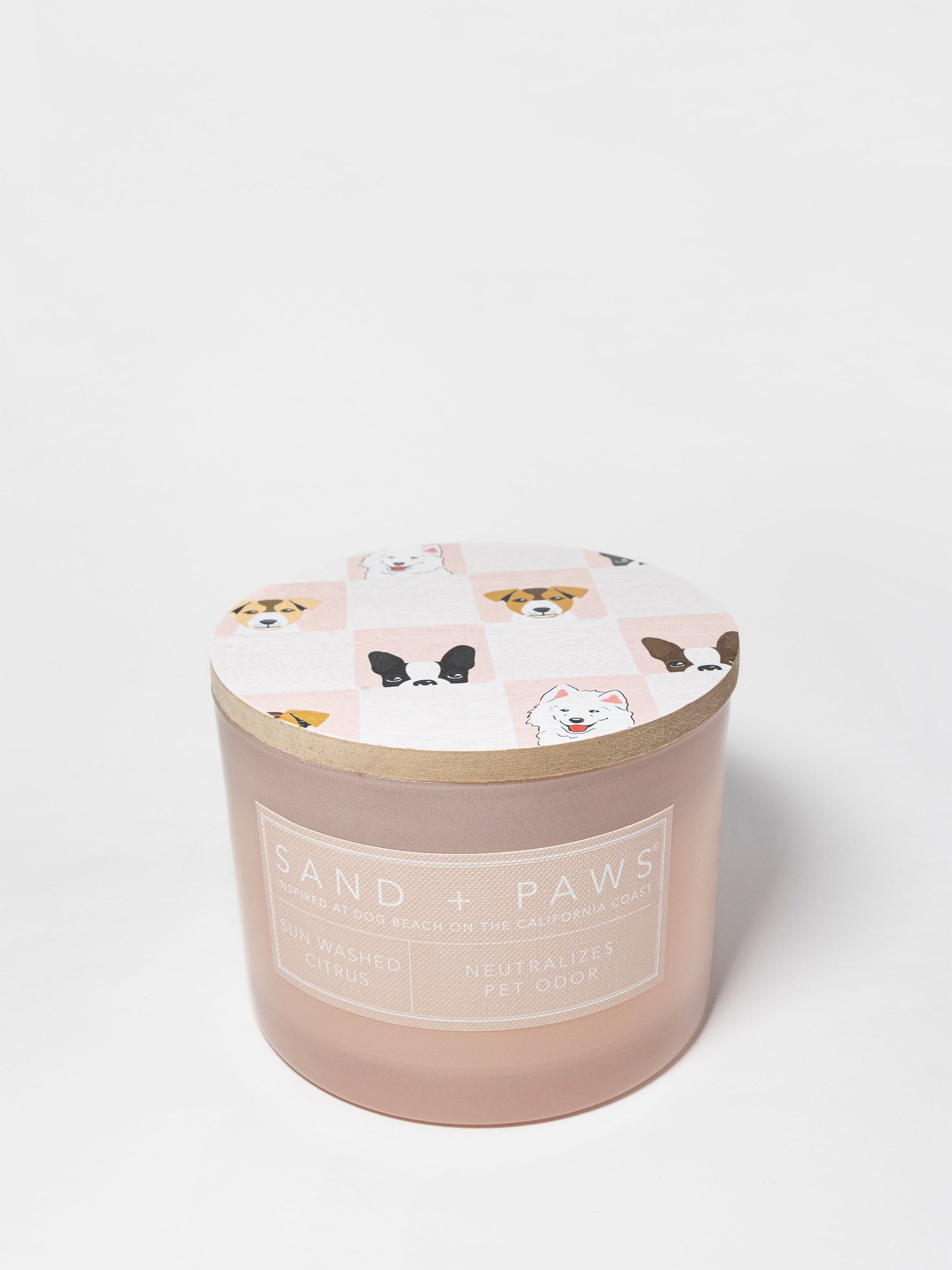 Sand + Paws Sun Washed Citrus 12 oz scented candle