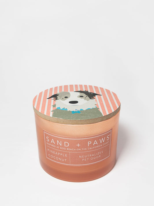 Sand + Paws Pineapple Coconut 12 oz scented candle
