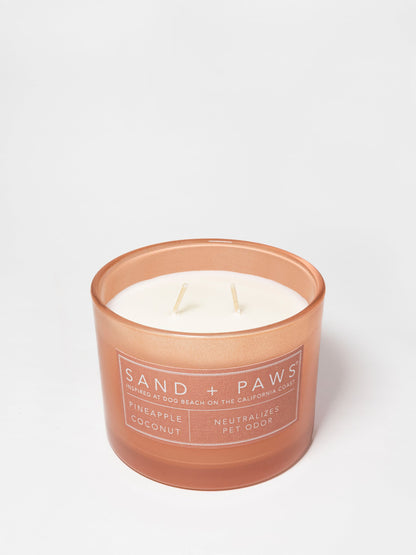 Sand + Paws Pineapple Coconut 12 oz scented candle
