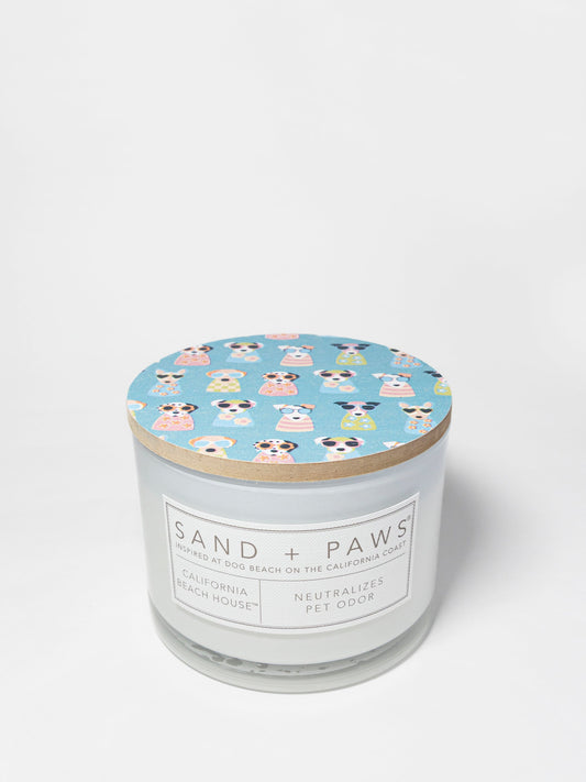 Sand + Paws California Beach House 12 oz scented candle