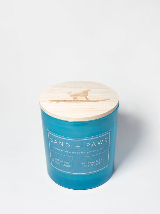 Sand + Paws California Beach House 21 oz scented candle