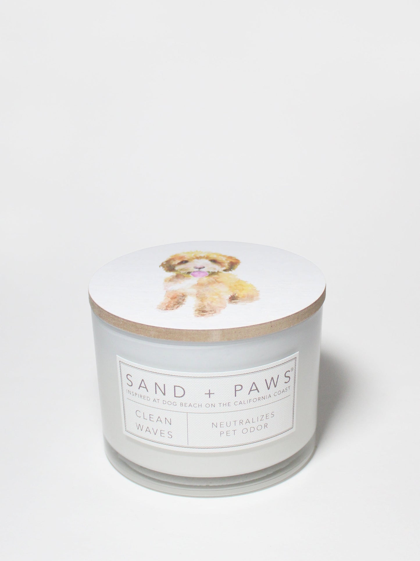 Sand + Paws Clean Waves 12 oz scented candle