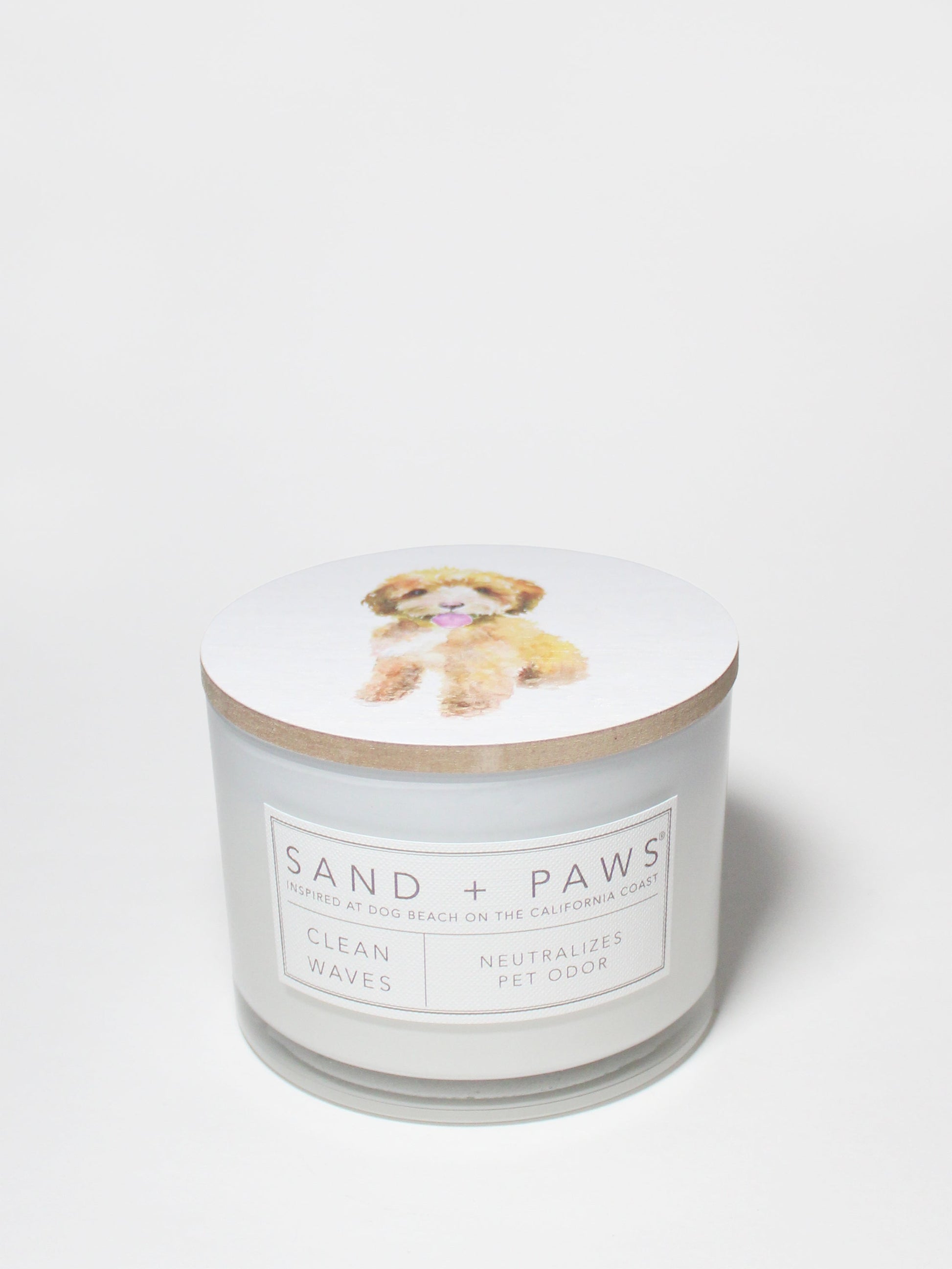 Sand + Paws Clean Waves 12 oz scented candle