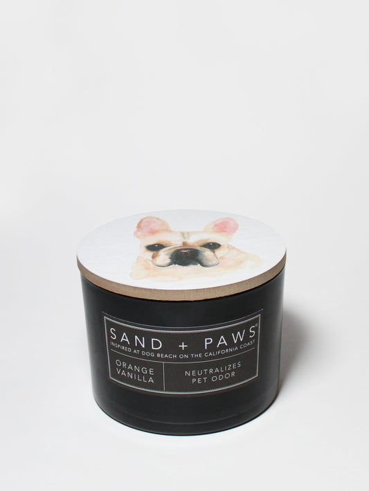 Sand + Paws Orange Vanilla 12 oz scented candle